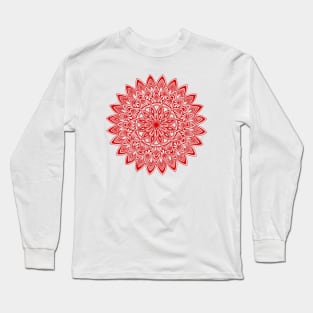 Mandala (red) Long Sleeve T-Shirt